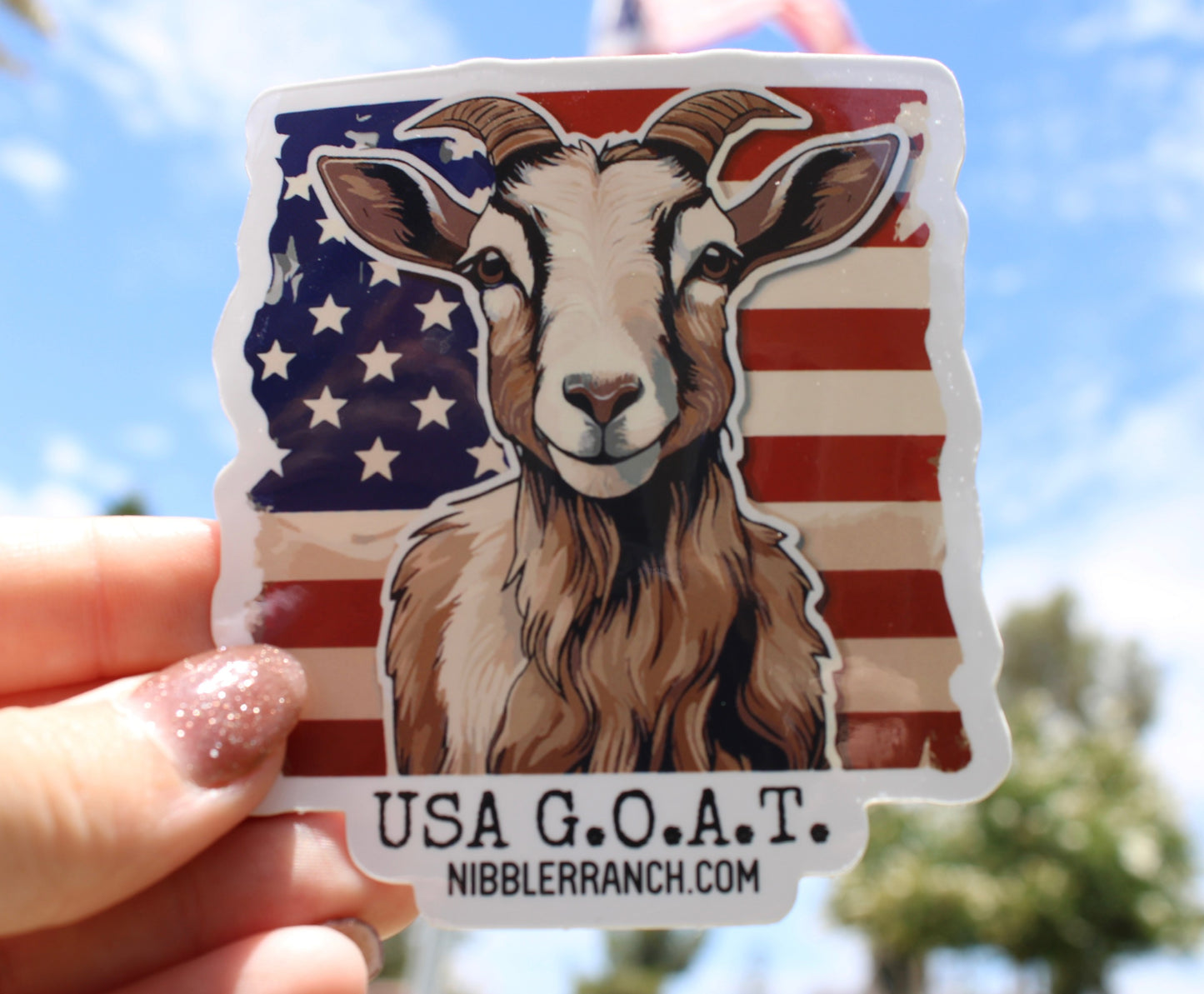 USA G.O.A.T. Sticker